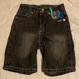 COOGI Black Knee-Length Denim Shorts Boys 3T Unisex
